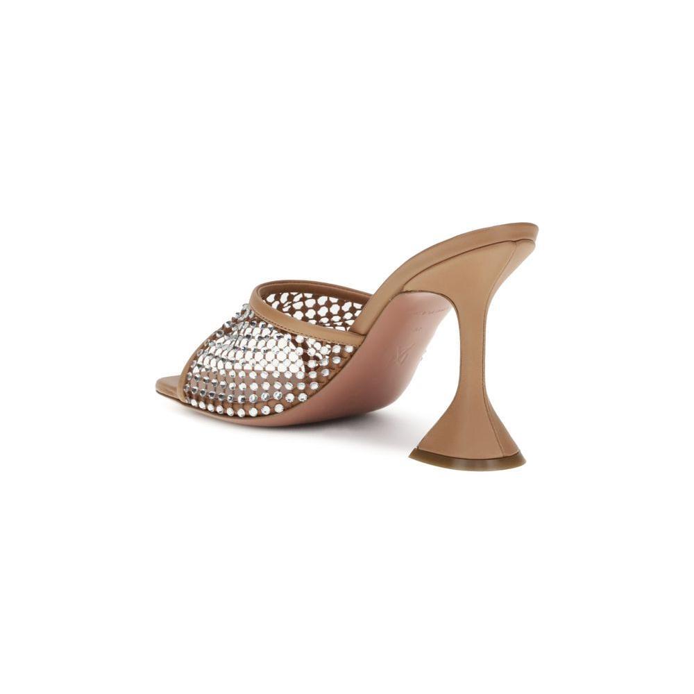 Amina Muaddi Lupita Crystal Sandals