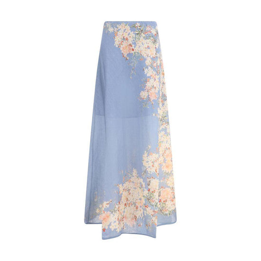 Zimmermann Cascadian flared Skirt ZI-3561SSS255TLBLBTFLO-1