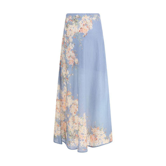 Zimmermann Cascadian flared Skirt ZI-3561SSS255TLBLBTFLO-1