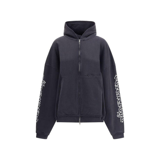 Balenciaga Blackletter script motif Hoodie BA-808227TSVW51041-S