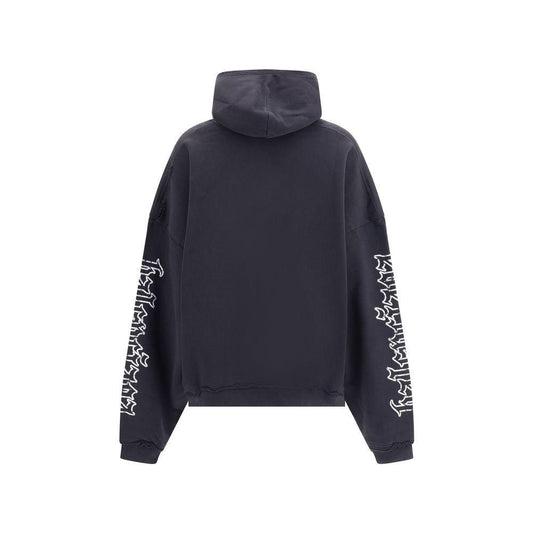 Balenciaga Blackletter script motif Hoodie BA-808227TSVW51041-S