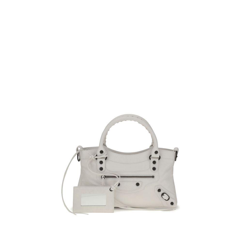Front view with bag zipped and handles upright.