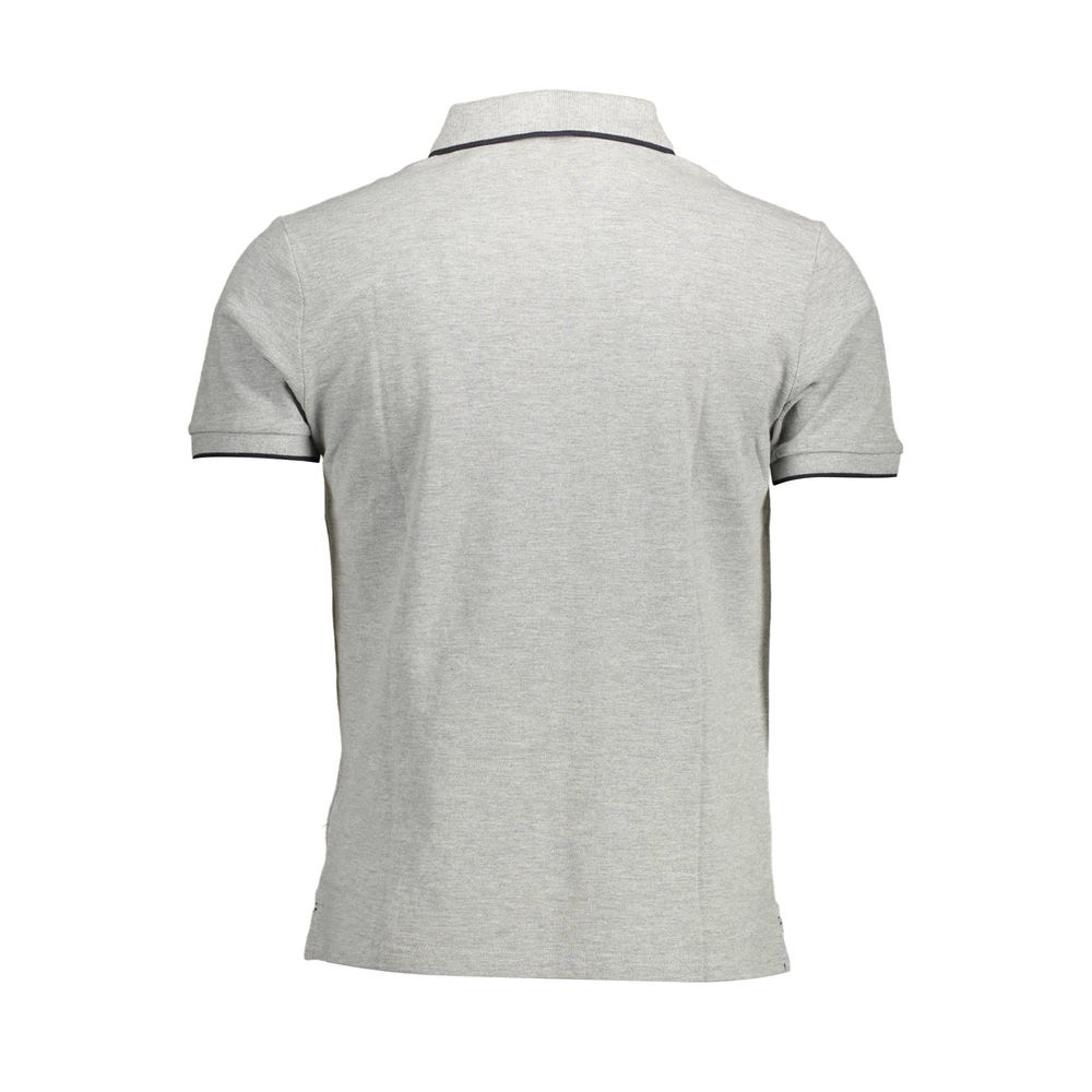 North Sails Gray Cotton Polo Shirt