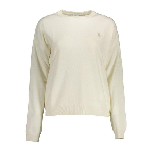 U.S. POLO ASSN. White Wool Sweater