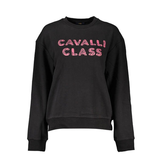 Cavalli Class Black Cotton Sweater CA-21206-S