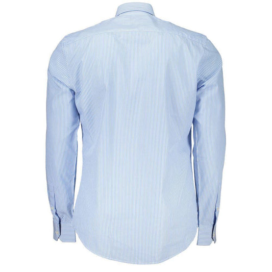 Harmont & Blaine Blue Cotton Shirt HA-23718-XXL