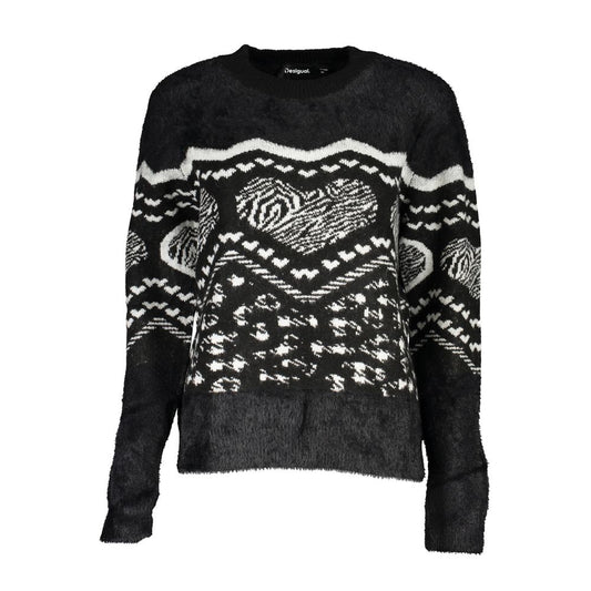 Desigual Black Polyester Sweater DE-24885-M
