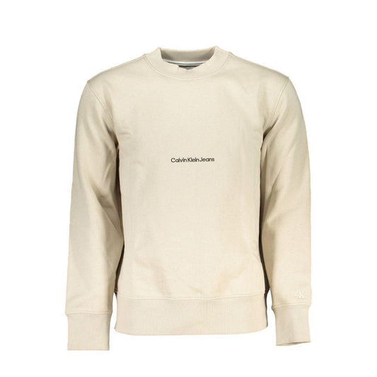 Calvin Klein Beige Cotton Sweater CA-26240-XXL
