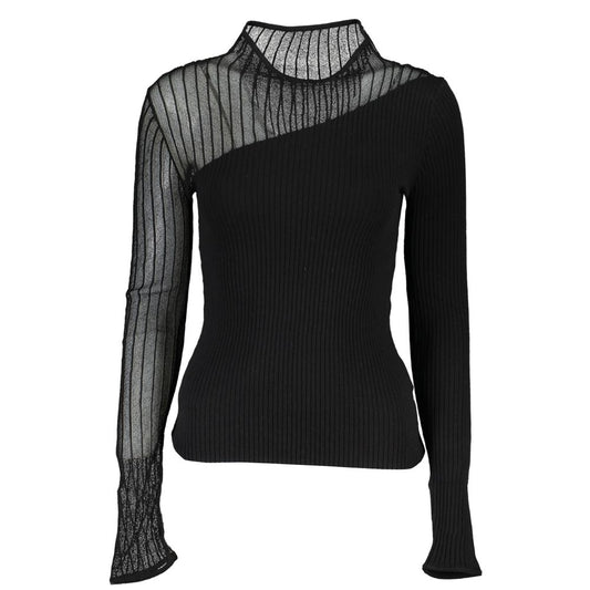 Patrizia Pepe Black Polyester Sweater PA-26486-XS