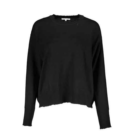 Patrizia Pepe Black Fabric Sweater PA-26487-XS