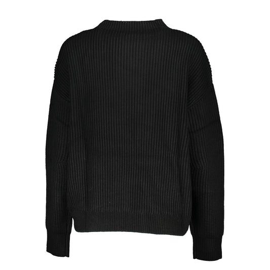Patrizia Pepe Black Fabric Sweater PA-26491-XS