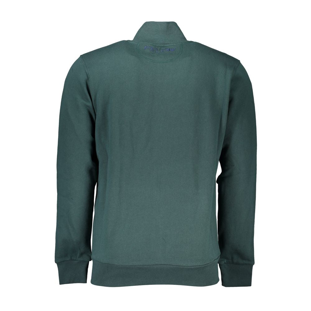 La Martina Green Cotton Sweatshirt
