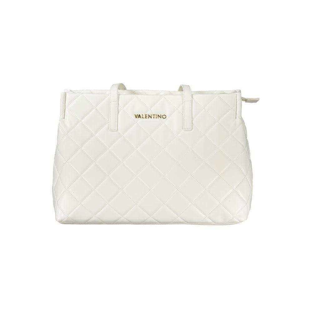Front view with bag zipped and handles upright.