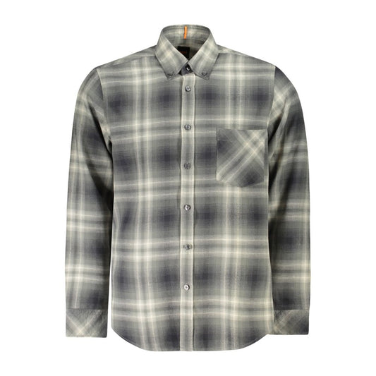 Hugo Boss Green Cotton Shirt BO-34578-XS