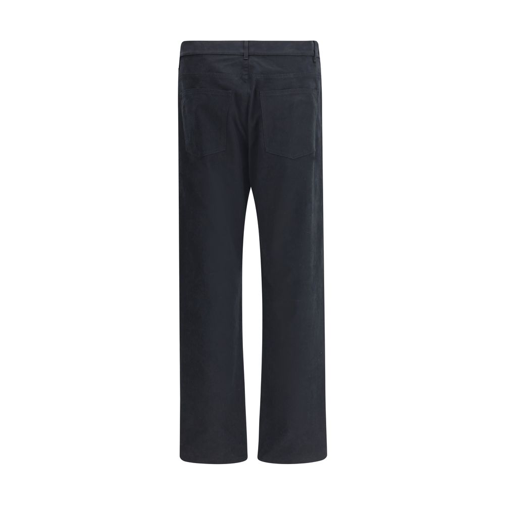Moschino Black Cotton Casual Pants