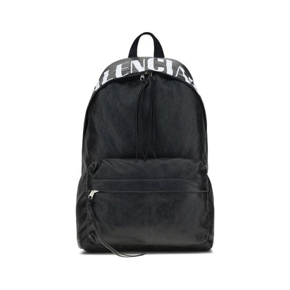 Balenciaga Black Lamb Ovis Aries Aries Backpack