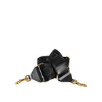 Dolce & Gabbana Black Solid Viscose Bag Shoulder Strap