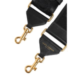 Dolce & Gabbana Black Solid Viscose Bag Shoulder Strap