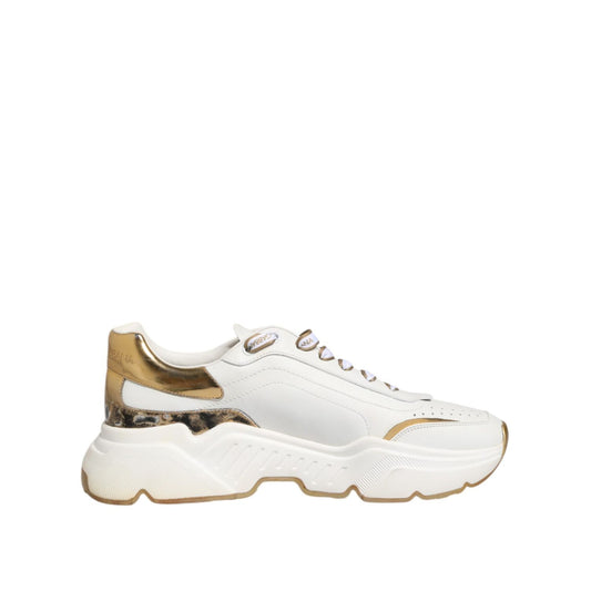 Dolce & Gabbana White Logo Daymaster Low Top Sneakers Shoes