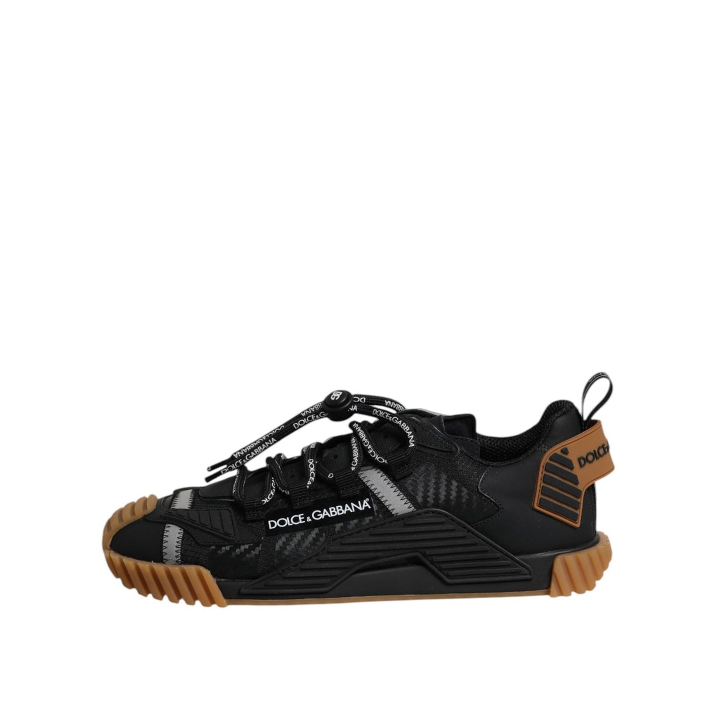 Dolce & Gabbana Black NS1 Lace Up Low Top Men Sneakers Shoes MV7871-45