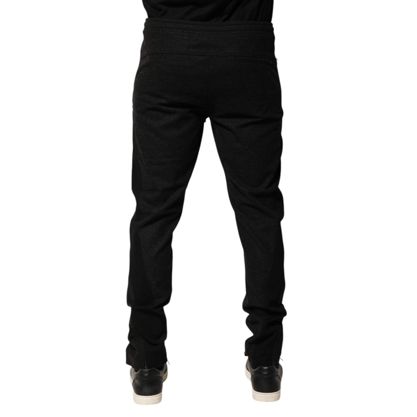 Dolce & Gabbana Marl Black Wool Blend Jogger Sweatpants Pants