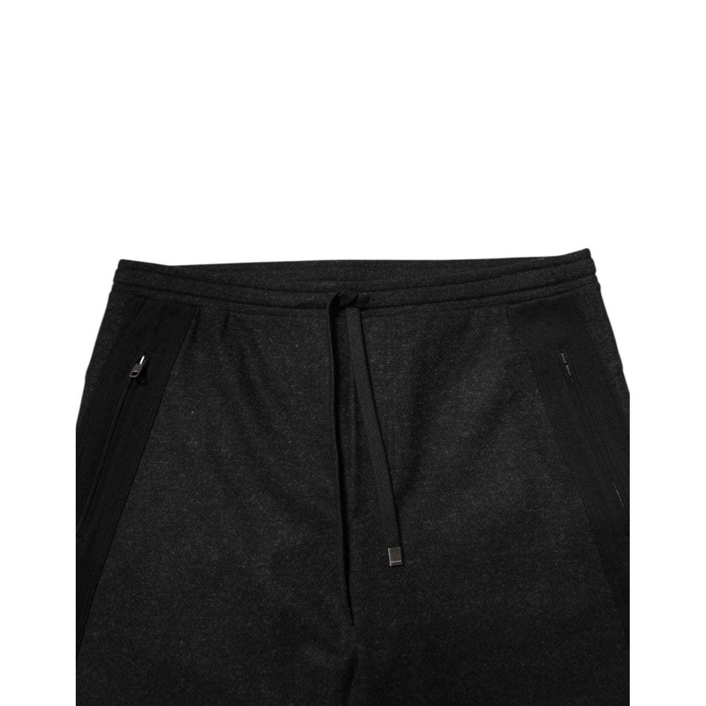 Dolce & Gabbana Marl Black Wool Blend Jogger Sweatpants Pants