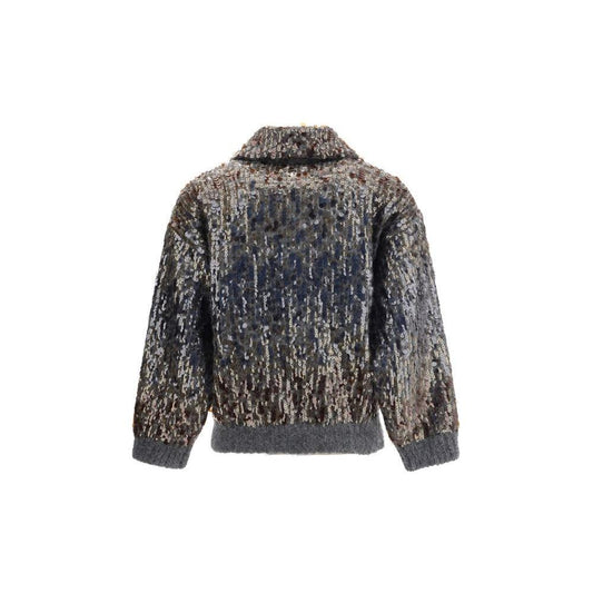 Brunello Cucinelli Sequined Cardigan BR-M1U375916PC9144-L