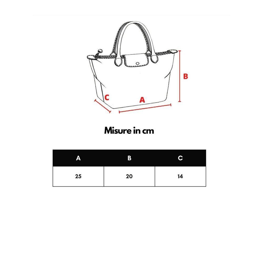 Front view with bag zipped and handles upright.