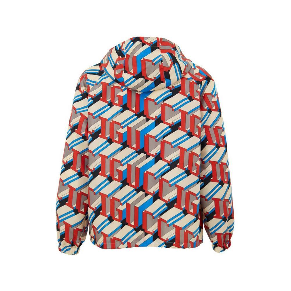 Front view with bag zipped and handles upright.