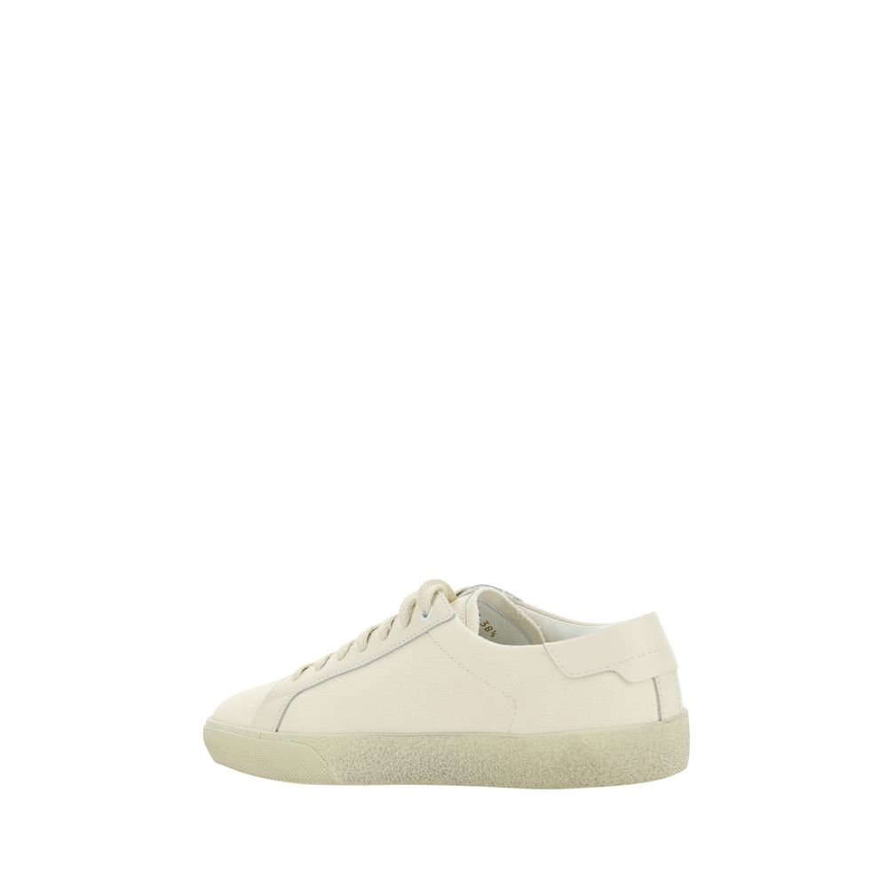 Saint Laurent White Rubber Low Top Sneakers