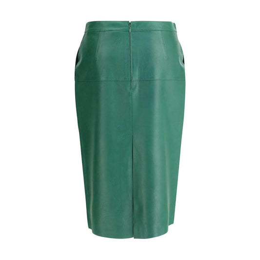 P.A.R.O.S.H. Leather midi Skirt PA-D620647068-S