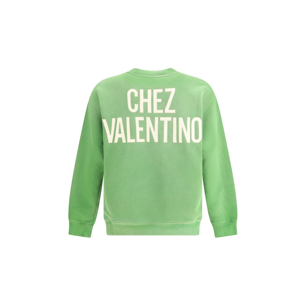 Valentino Green Cotton Sweatshirt