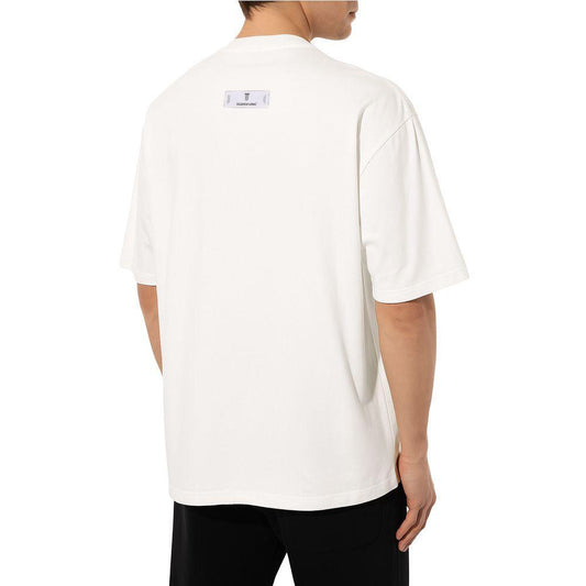 Diego Venturino White Cotton T-Shirt DI-15847-L