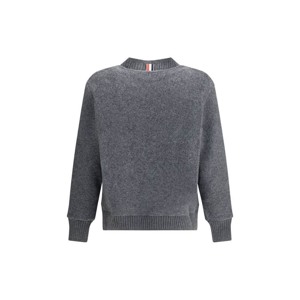 Thom Browne Gray Wool Cardigan