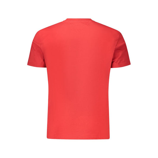 Tommy Hilfiger Red Cotton Men T-Shirt TO-39323-S