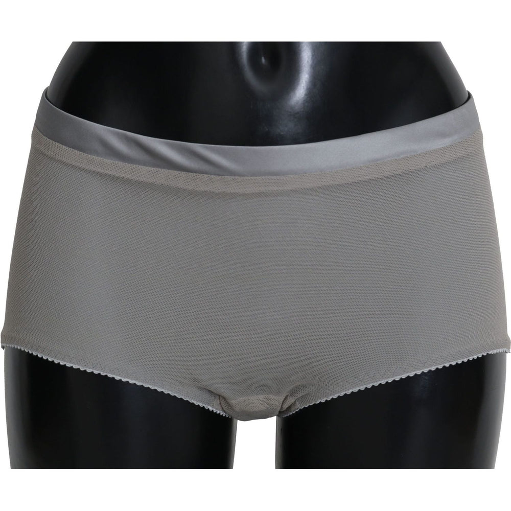 Dolce & Gabbana Shimmering Silver Stretch Cotton Underwear Dolce & Gabbana Dim Gray