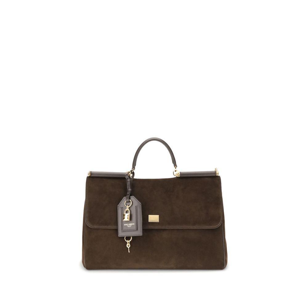 Front view with bag zipped and handles upright.