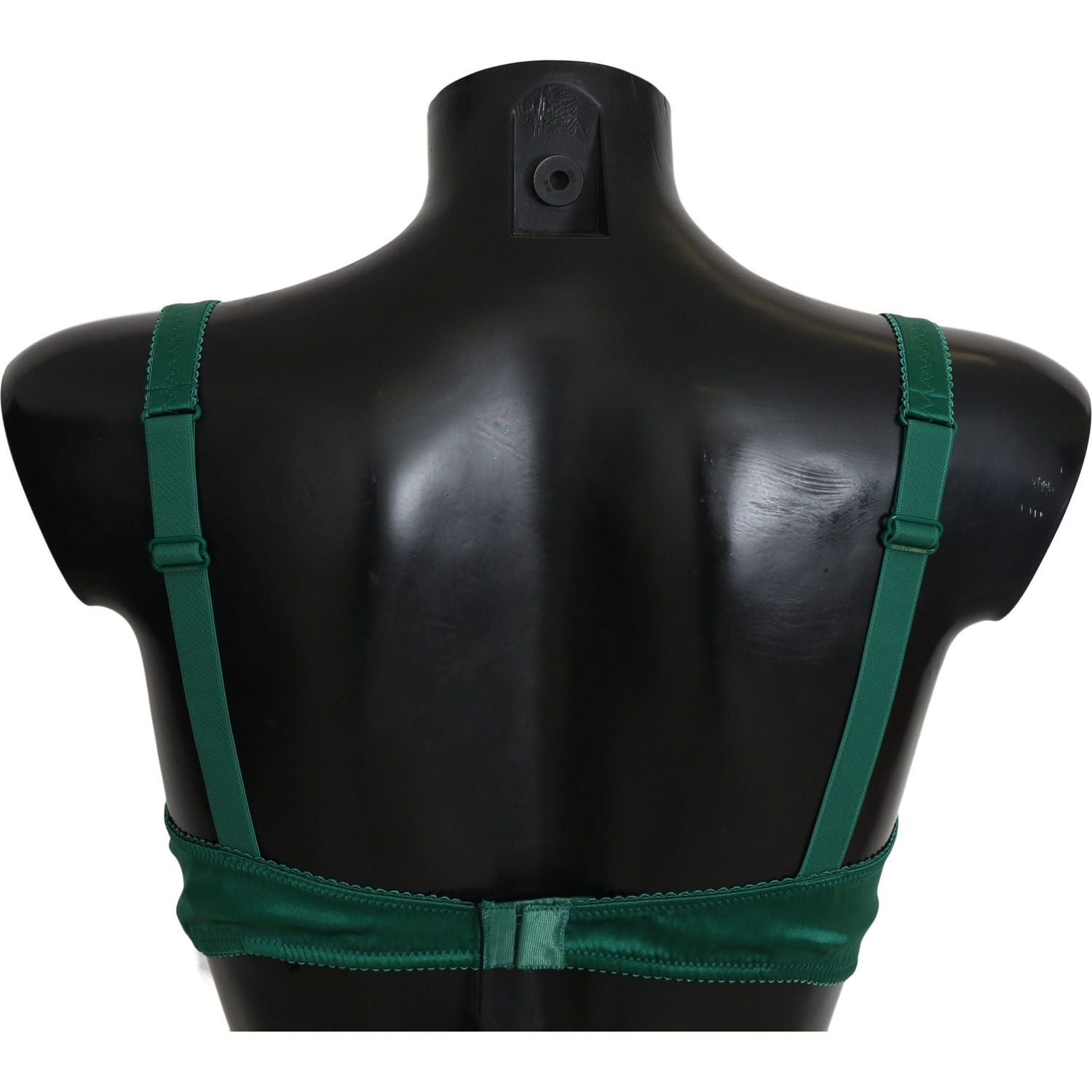 迷人绿花蕾丝真丝胸罩