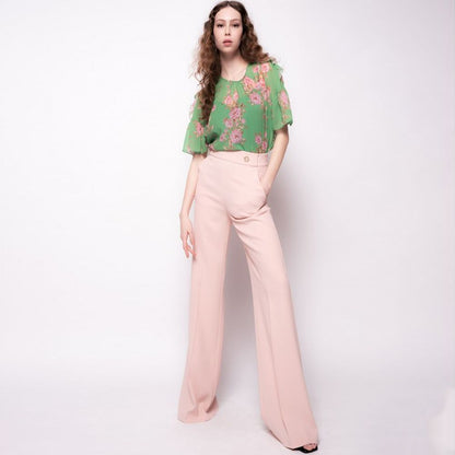 PINKO Ripe Pink Polyester Women's Trouser