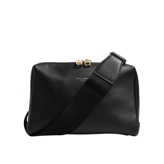 Dolce & Gabbana Black Mediterranean Leather Shoulder Crossbody Bag