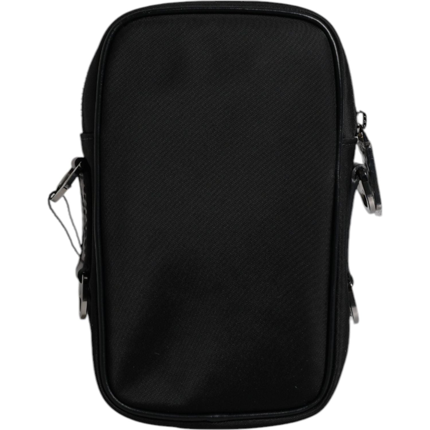 Front view with bag zipped and handles upright.