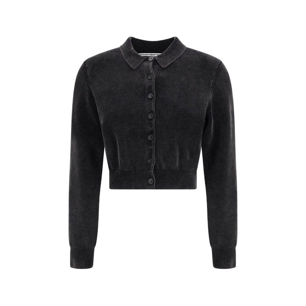 Alexander Wang Black Cotton Cardigan