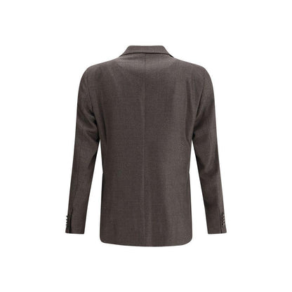 Tagliatore Brown Fleece Wool Clothing