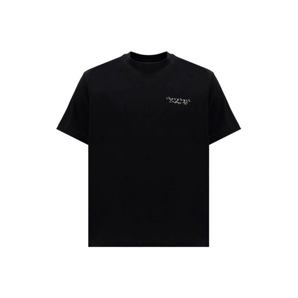 Loulou De Saison Black Wool Sweatshirt with elegant crew neck and gold detail, adding sophistication and movement to the garment.