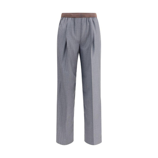 Miu Miu Striped Pants MI-MP1925SOOO174XF0480-IT40 | M