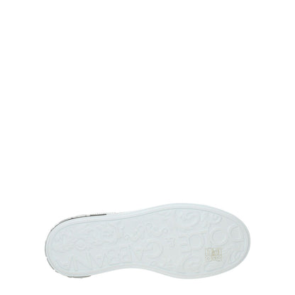 Dolce & Gabbana White Leather Low Top Sneakers