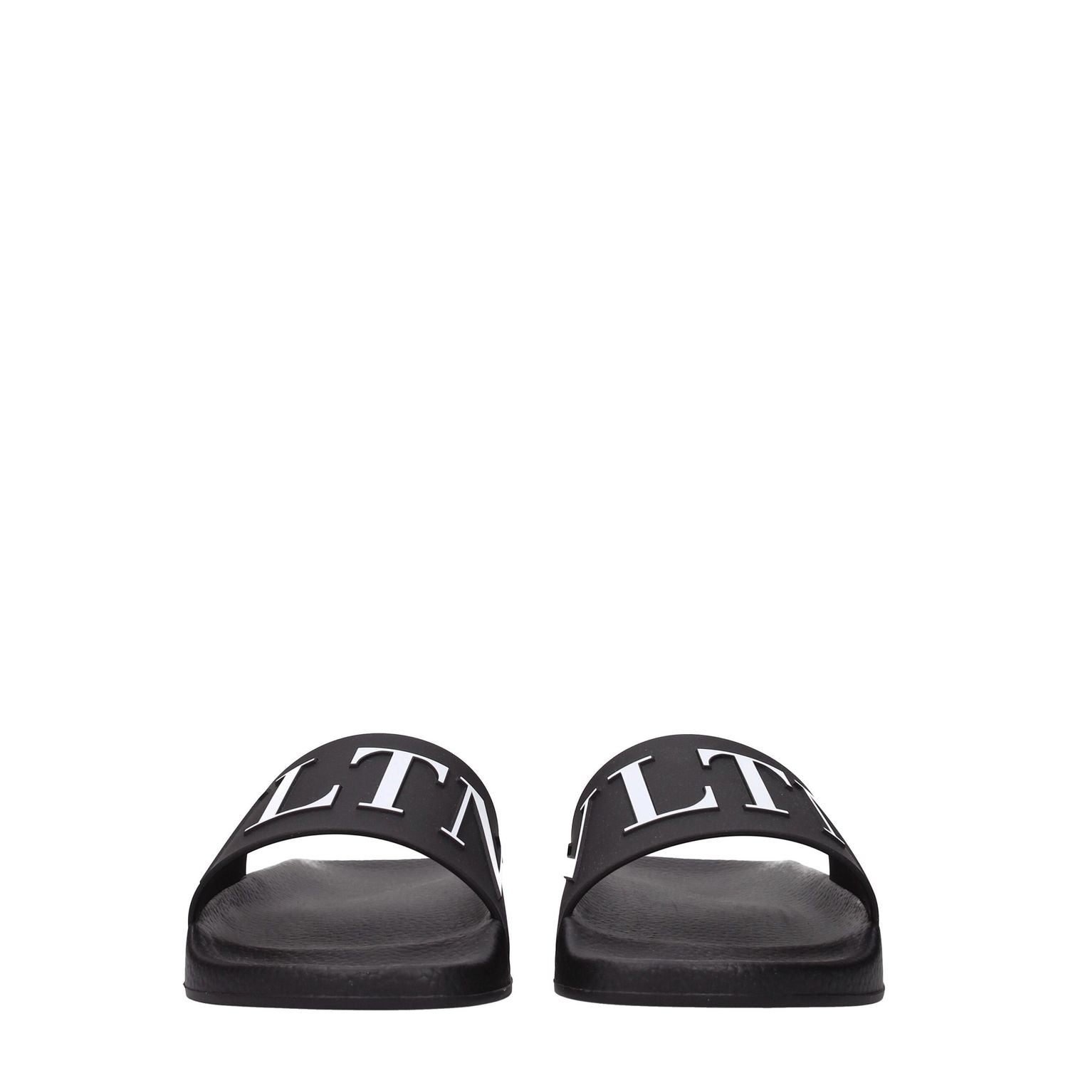 Valentino Garavani Black Cotton Slippers
