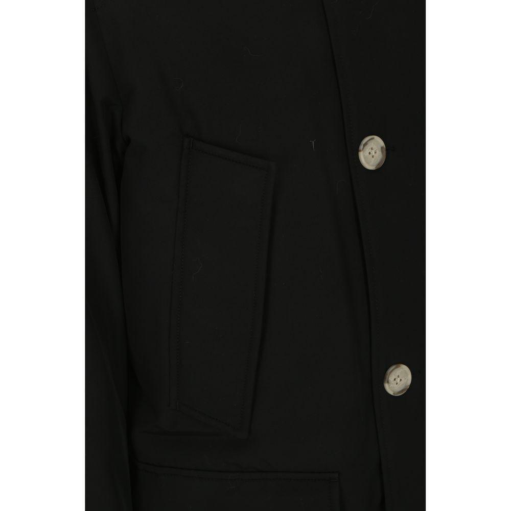Front view with bag zipped and handles upright.