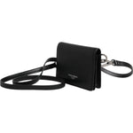 Dolce & Gabbana Black Leather Bifold Card Holder Crossbody Men Borse Bag SMY11219