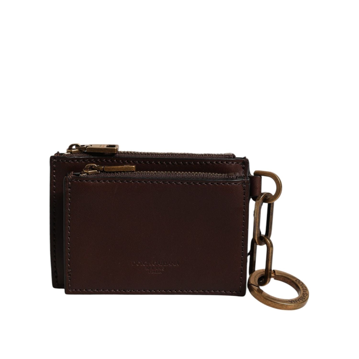 Front view with bag zipped and handles upright.